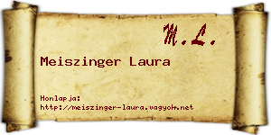 Meiszinger Laura névjegykártya